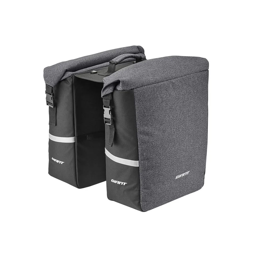uPRISE Bikes Giant Transporter MIK Pannier Bag - 48L - Grey | Price match, 365 day return s, 18-Month Warranty, Finance Available & Free UK Delivery