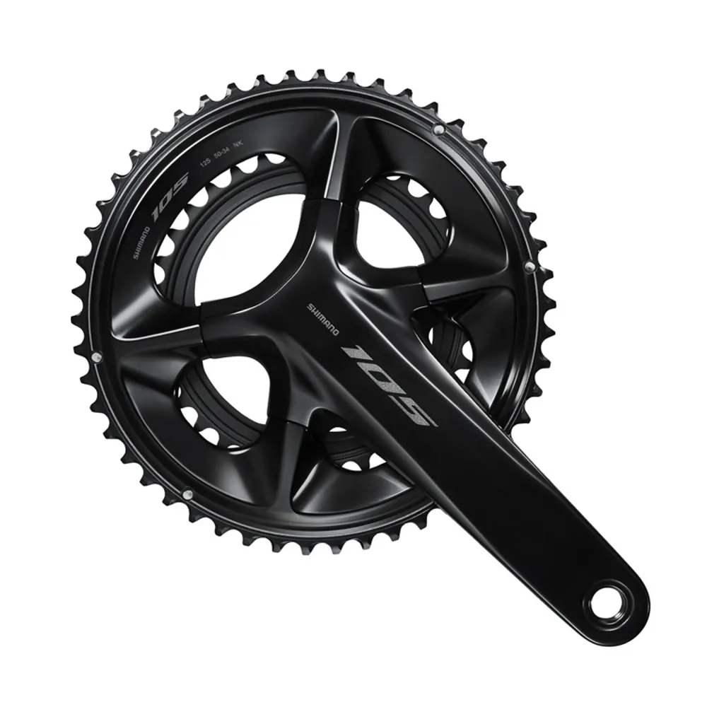 uPRISE Bikes Shimano FC-R7100 105 HollowTech II Double 12-speed Chainset - Black | Price match, 365 day return s, 18-Month Warranty, Finance Available & Free UK Delivery