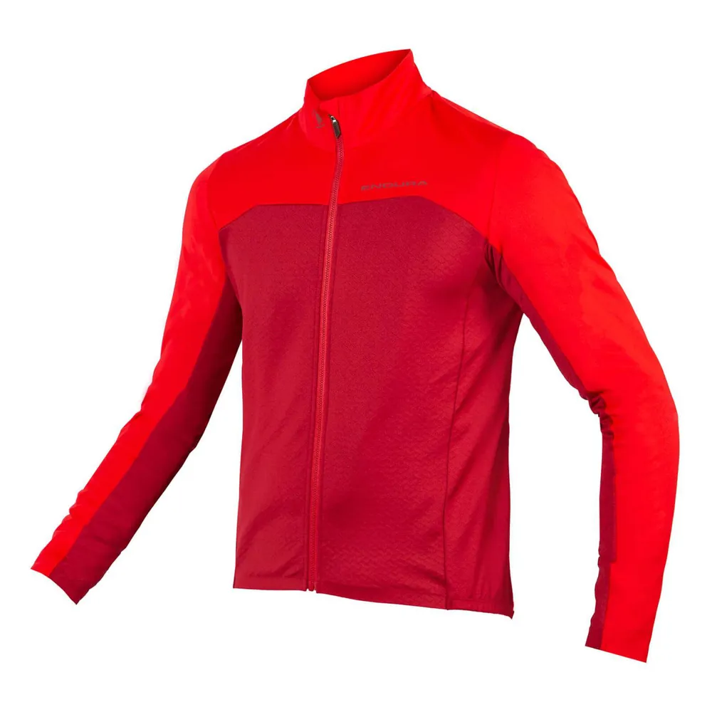 uPRISE Bikes Endura FS260-Pro Roubaix Men's Full Zip Long Sleeve Jersey - Rust Red | Price match, 365 day return s, 18-Month Warranty, Finance Available & Free UK Delivery