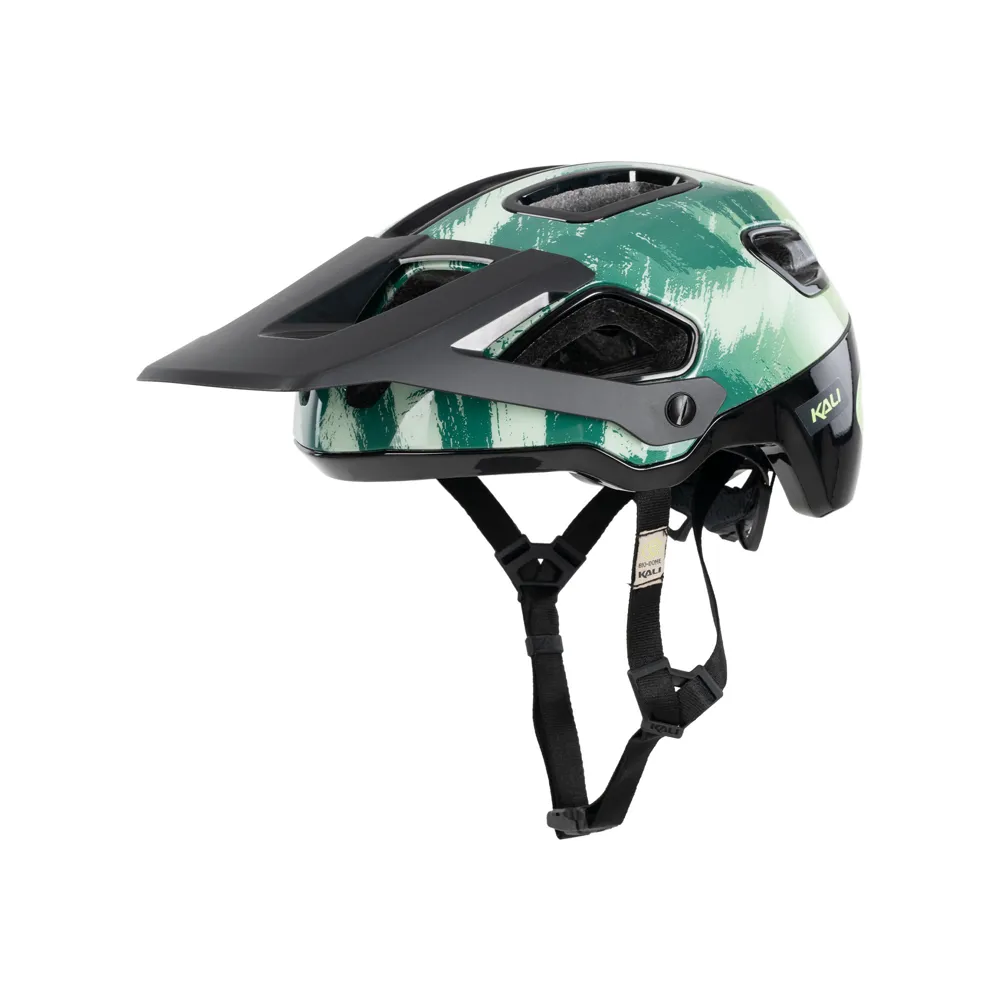 uPRISE Bikes Kali Cascade MTB Helmet - Feather Gloss Green | Price match, 365 day return s, 18-Month Warranty, Finance Available & Free UK Delivery
