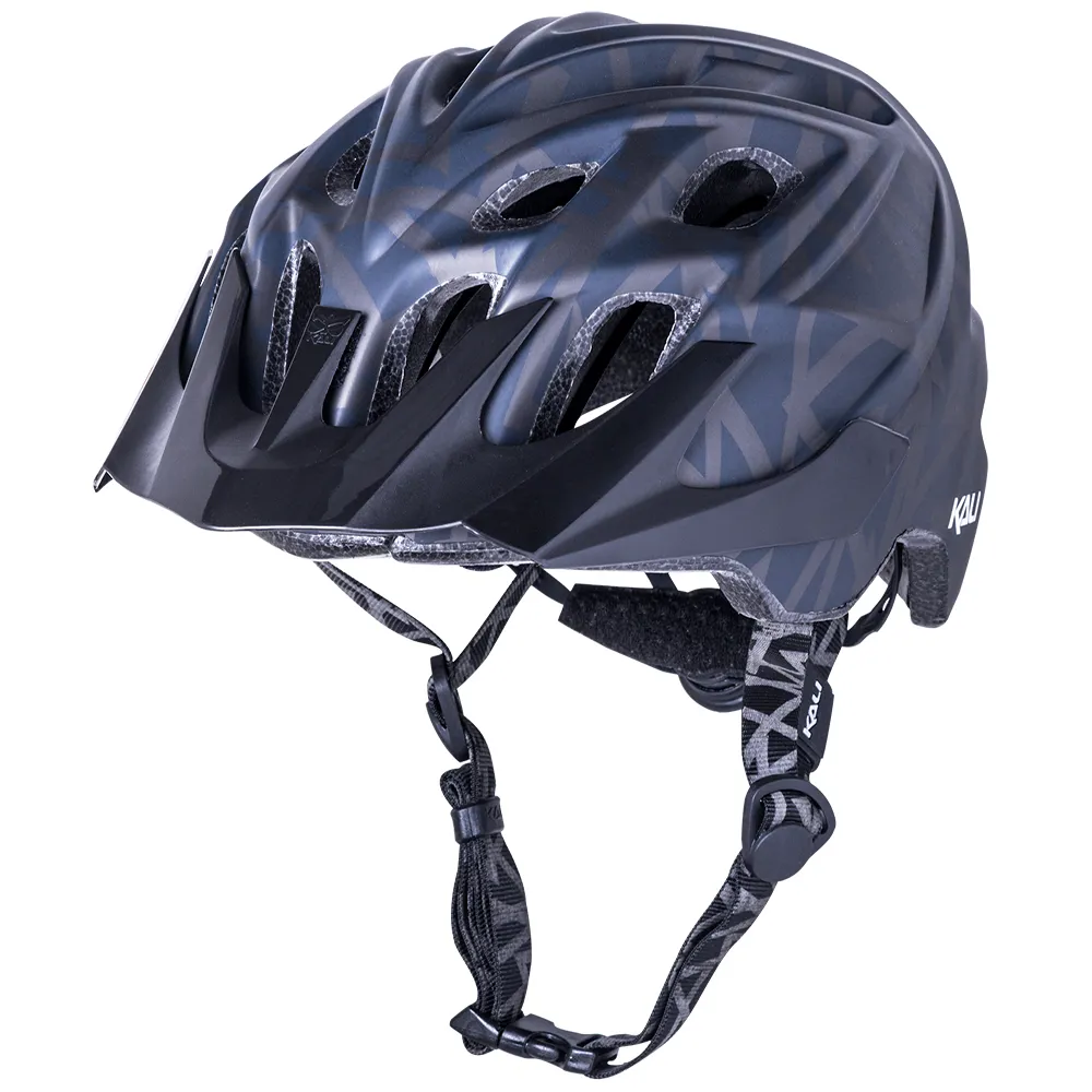 uPRISE Bikes Kali Chakra Youth Plus MTB Helmet - 52-57cm - Pyramid Matt Black | Price match, 365 day return s, 18-Month Warranty, Finance Available & Free UK Delivery