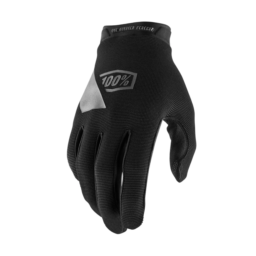 uPRISE Bikes 100 Percent Ridecamp Long Finger Gloves - Black | Price match, 365 day return s, 18-Month Warranty, Finance Available & Free UK Delivery
