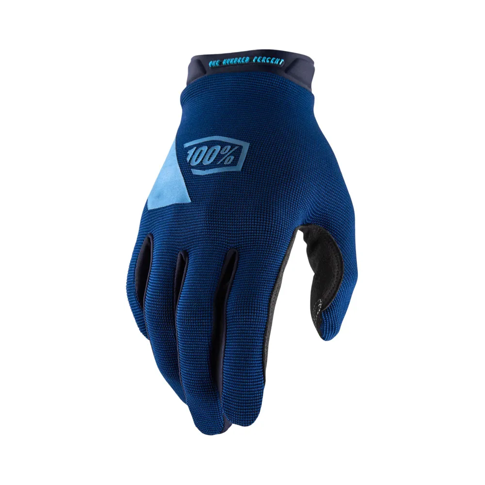 uPRISE Bikes 100 Percent Ridecamp Long Finger Gloves - Navy | Price match, 365 day return s, 18-Month Warranty, Finance Available & Free UK Delivery