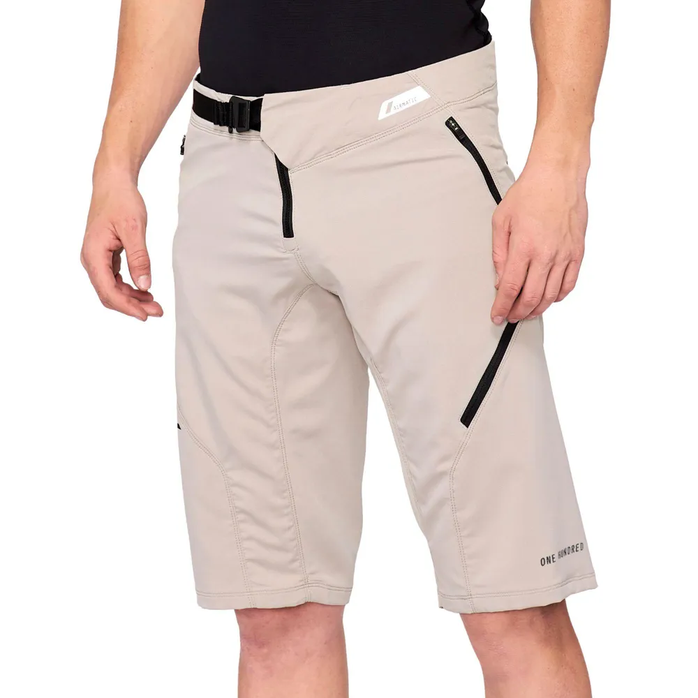 uPRISE Bikes 100 Percent Airmatic Baggy Shorts - Warm Grey | Price match, 365 day return s, 18-Month Warranty, Finance Available & Free UK Delivery