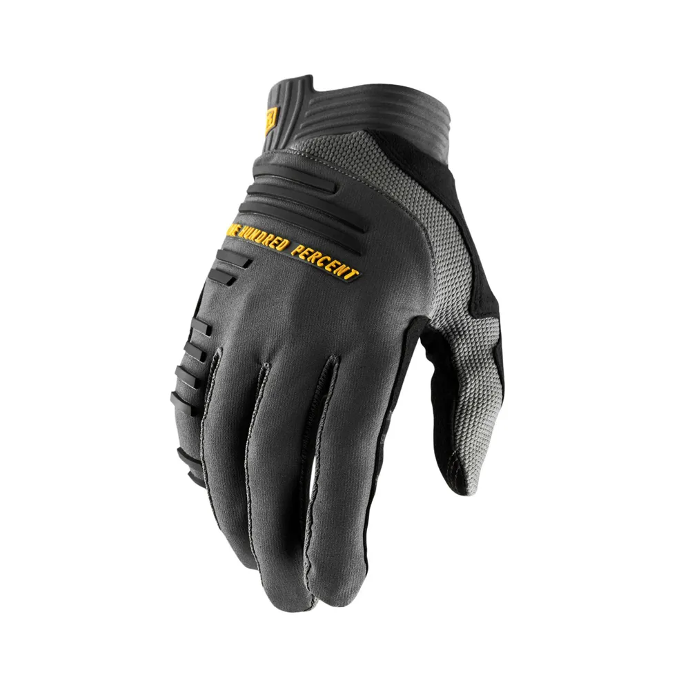 uPRISE Bikes 100 Percent R-Core MTB Gloves - Charcoal | Price match, 365 day return s, 18-Month Warranty, Finance Available & Free UK Delivery