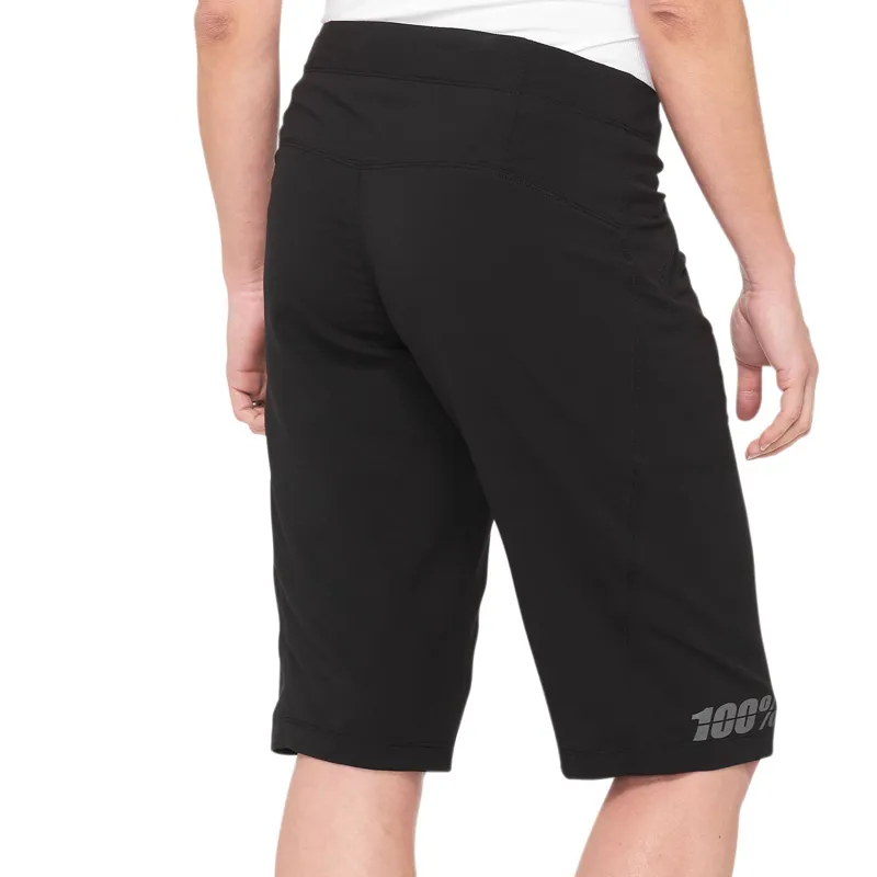100 Percent Ridecamp Womens Baggy Shorts - Black-1
