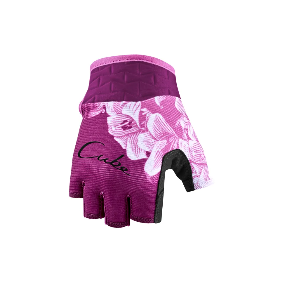 uPRISE Bikes Cube Performance Junior Short Finger Gloves - Pink | Price match, 365 day return s, 18-Month Warranty, Finance Available & Free UK Delivery