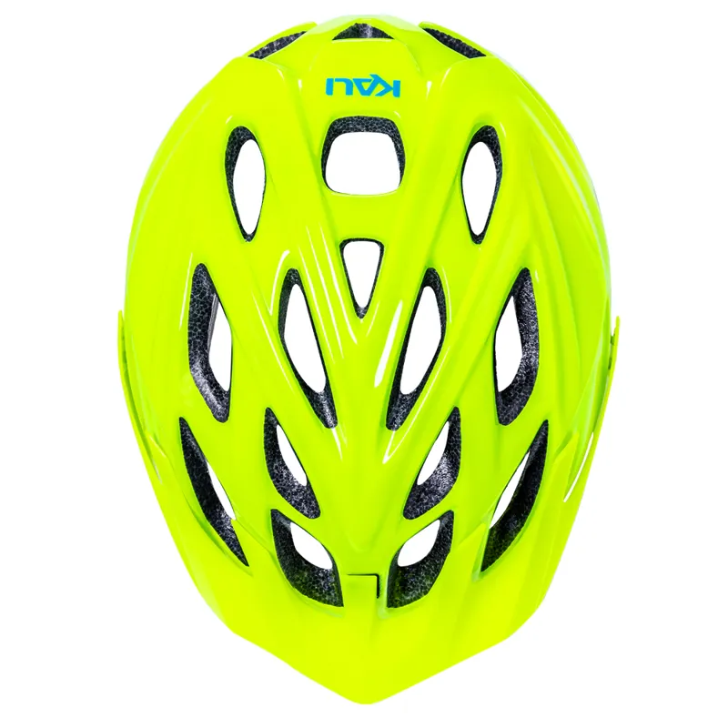 Kali Chakra Youth MTB Helmet - 52-57cm - Solid Gloss Neon Yellow-2
