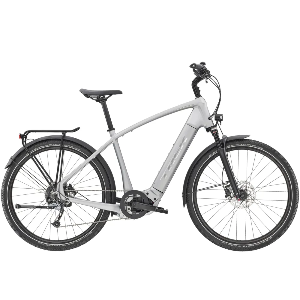 uPRISE Bikes Trek Allant+ 7 500Wh Electric Hybrid Bike - Matte Quicksilver | Price match, 365 day return s, 18-Month Warranty, Finance Available & Free UK Delivery