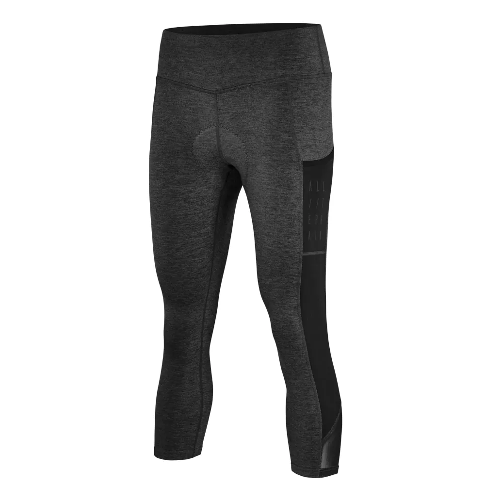 uPRISE Bikes Cube ATX Womens Cropped Tights - Grey Melange | Price match, 365 day return s, 18-Month Warranty, Finance Available & Free UK Delivery