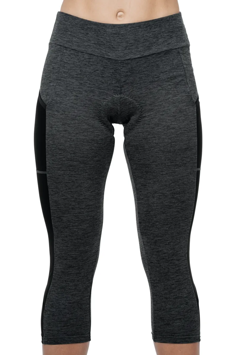 Cube ATX Womens Cropped Tights - Grey Melange -1