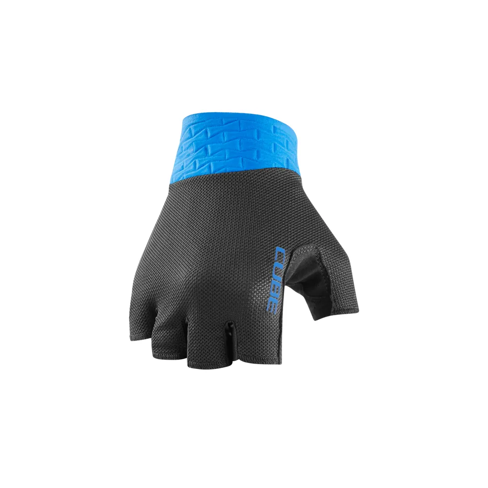 uPRISE Bikes Cube Performance Short Finger Gloves - Black/Blue | Price match, 365 day return s, 18-Month Warranty, Finance Available & Free UK Delivery
