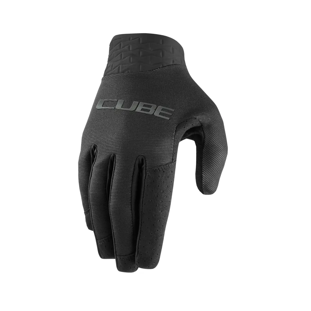 uPRISE Bikes Cube Performance Long Finger Gloves - Black | Price match, 365 day return s, 18-Month Warranty, Finance Available & Free UK Delivery