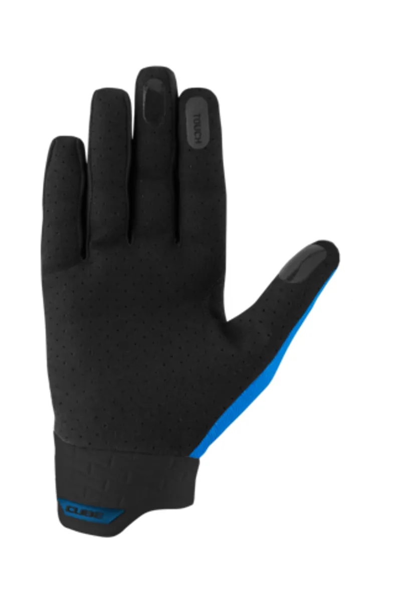 Cube Performance Long Finger Gloves - Blue -1