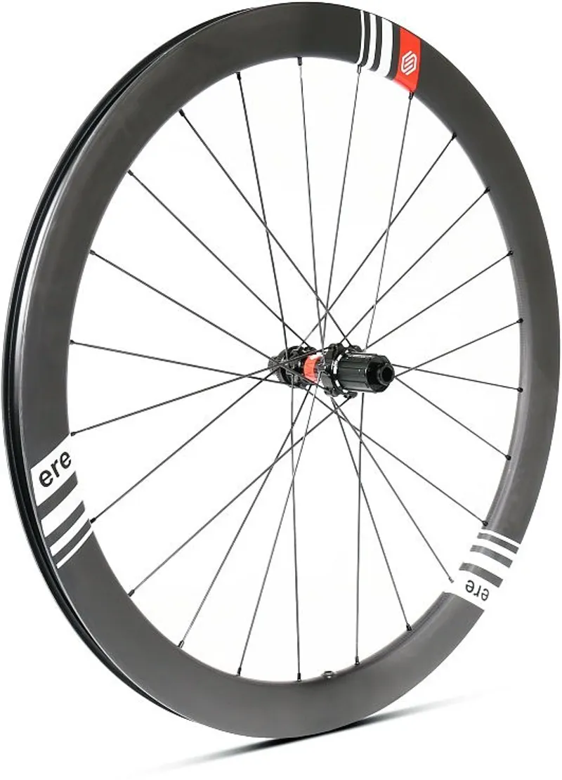 ERE Omnia CL 45 Carbon Disc Road Wheelset - Shimano - Black/White-3