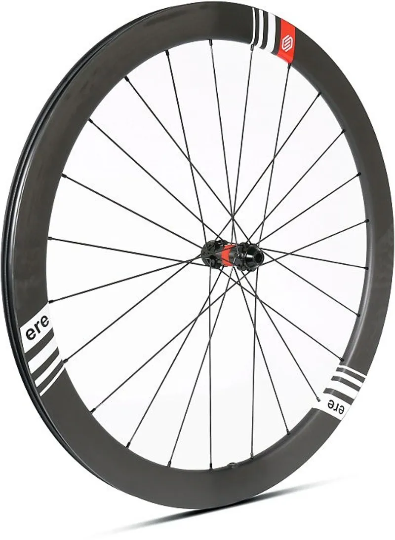 ERE Omnia CL 45 Carbon Disc Road Wheelset - Shimano - Black/White-4