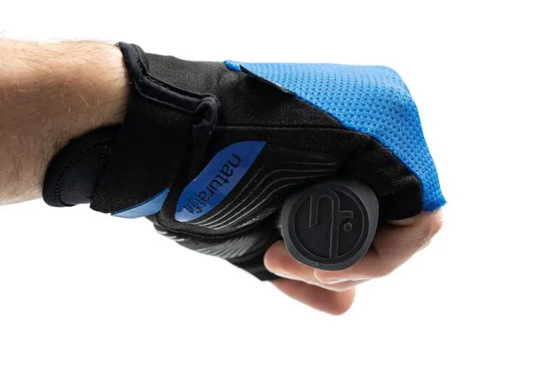 Cube X Natural Fit Short Finger Gloves - Blue/Black-4