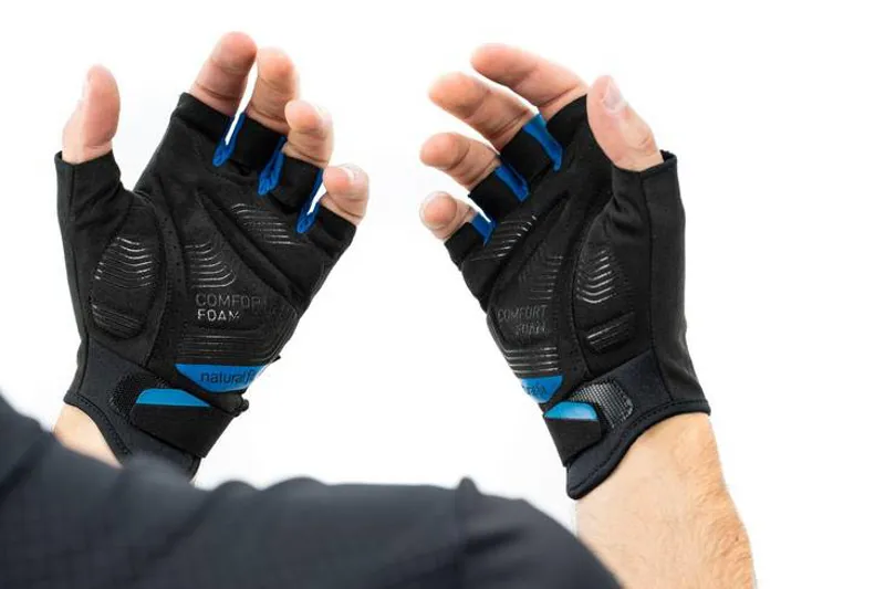 Cube X Natural Fit Short Finger Gloves - Blue/Black-5