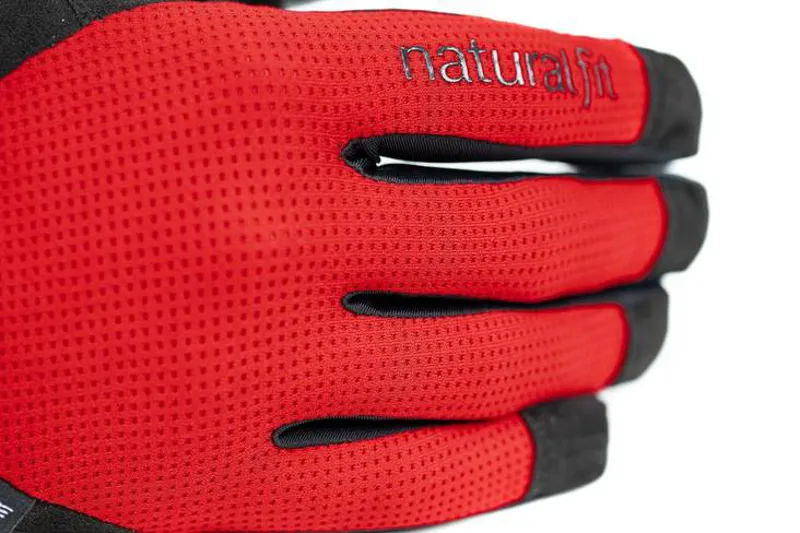 Cube X Natural Fit Long Finger Gloves - Red/Black-3