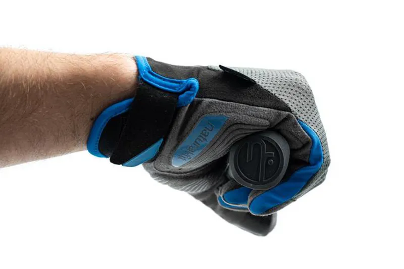 Cube X Natural Fit Long Finger Gloves - Grey/Blue -4