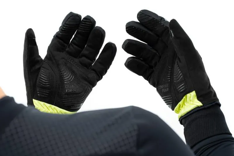 Cube Winter X Natural Fit Long Finger Gloves - Grey/Yellow -5