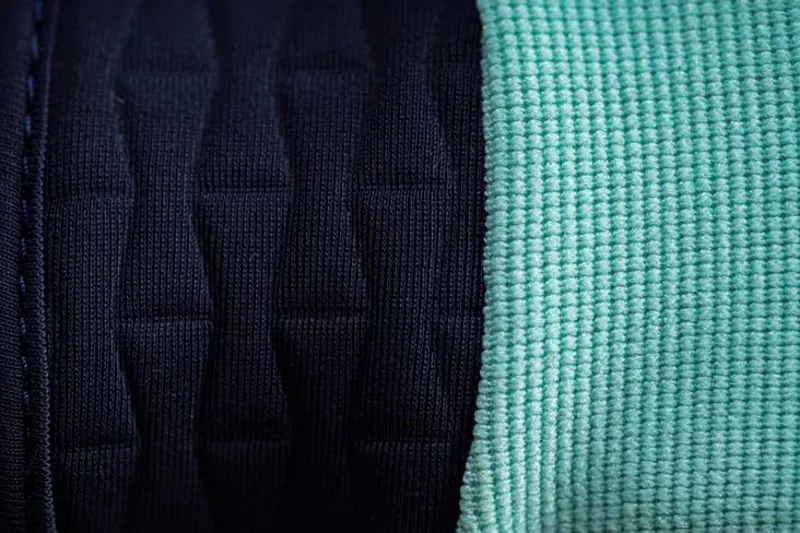 Cube Performance Junior Short Finger Gloves - Blue/Mint-2