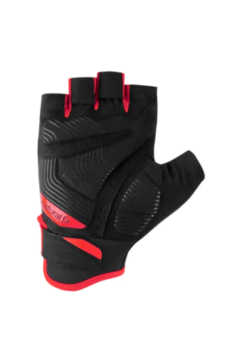Cube X Natural Fit Short Finger Gloves - Red -1