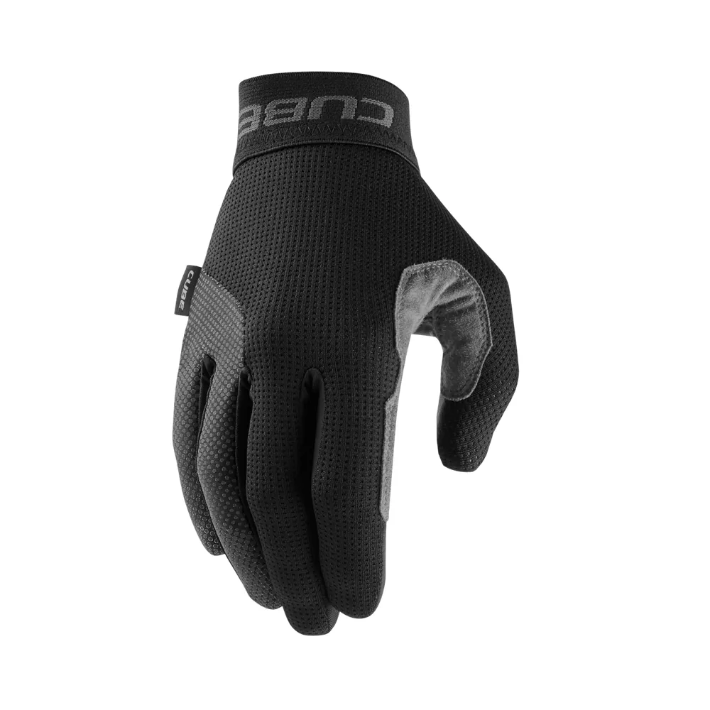 uPRISE Bikes Cube Pro Long Finger Gloves - Black | Price match, 365 day return s, 18-Month Warranty, Finance Available & Free UK Delivery