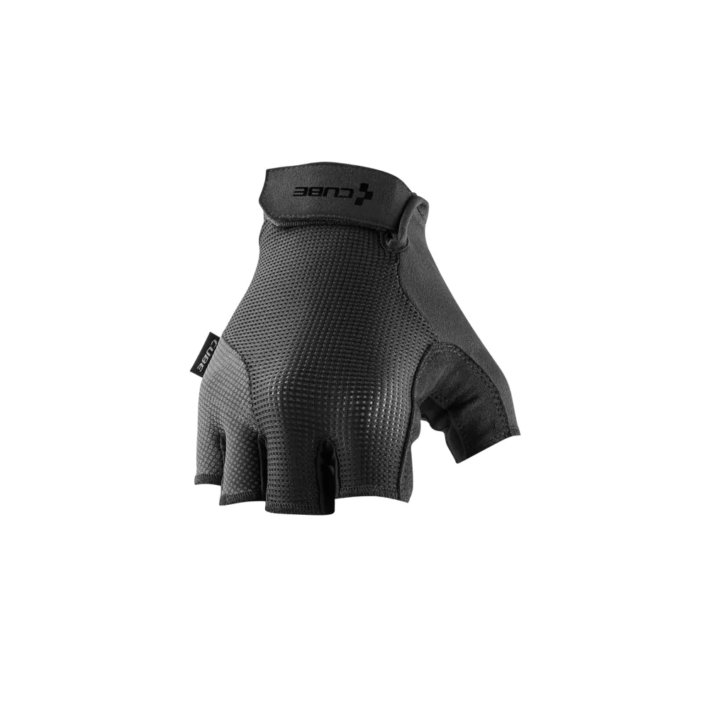 uPRISE Bikes Cube Comfort Short Finger Gloves - Black/Grey | Price match, 365 day return s, 18-Month Warranty, Finance Available & Free UK Delivery