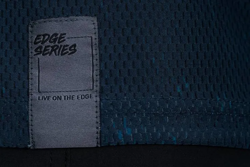 Cube Edge Round Neck Short Sleeve Jersey - Blue/Lime -4