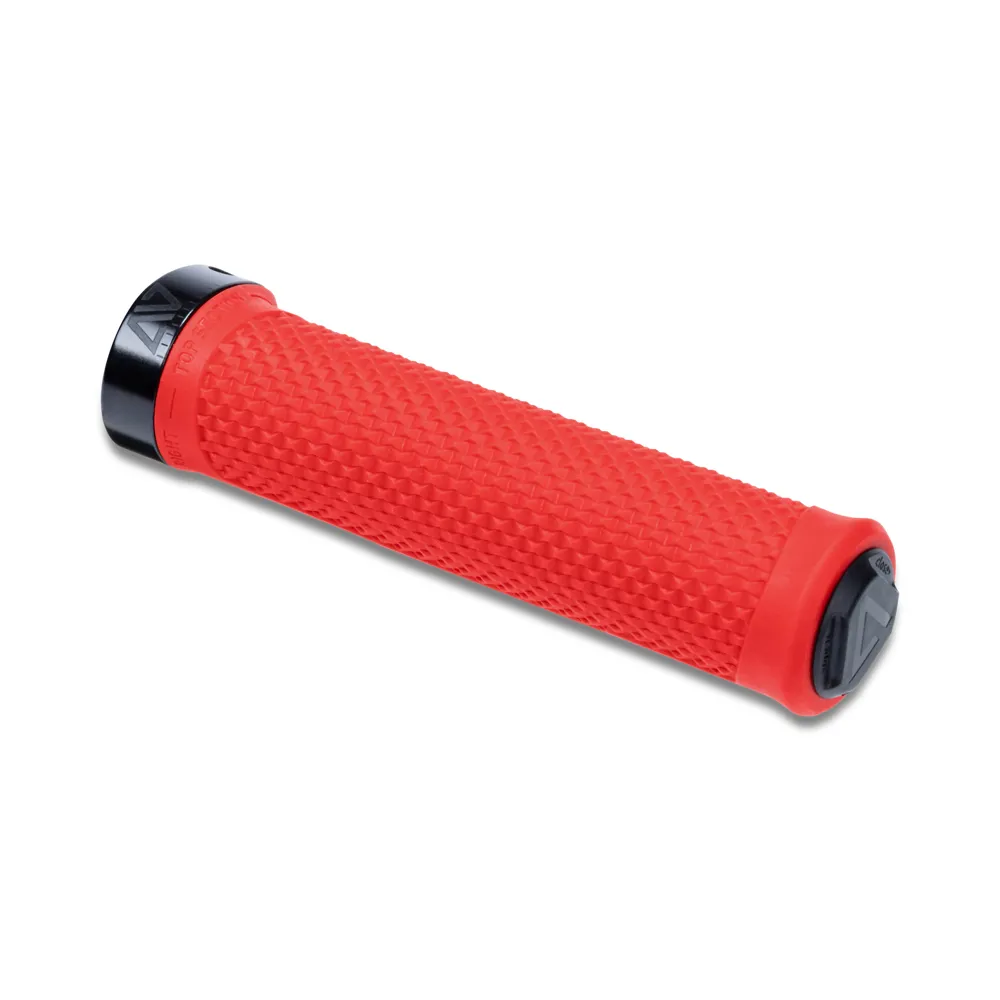 uPRISE Bikes Cube Acid React Pro MTB Grips - Red | Price match, 365 day return s, 18-Month Warranty, Finance Available & Free UK Delivery