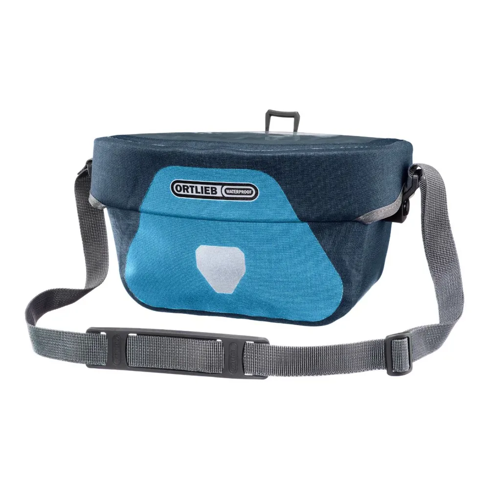 uPRISE Bikes Ortlieb Ultimate Six Plus Handlebar Bag - 5 Litre - Dusk Blue/Denim | Price match, 365 day return s, 18-Month Warranty, Finance Available & Free UK Delivery