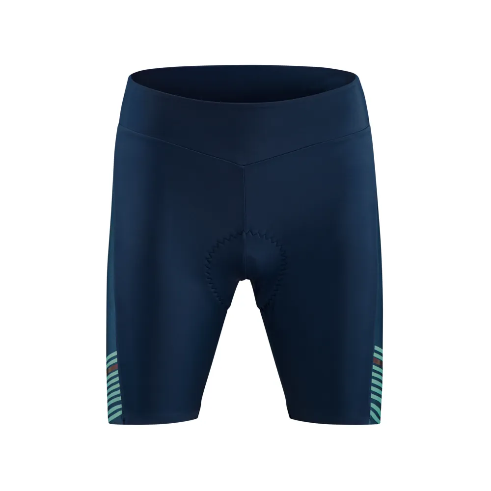 uPRISE Bikes Cube Teamline Women's Lycra Shorts - Blue/Mint | Price match, 365 day return s, 18-Month Warranty, Finance Available & Free UK Delivery