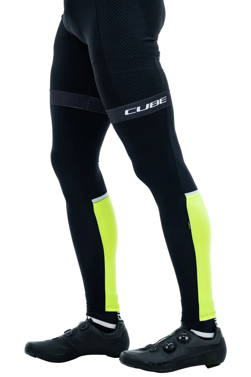 Cube Safety Leg Warmers - Neon Yellow-1
