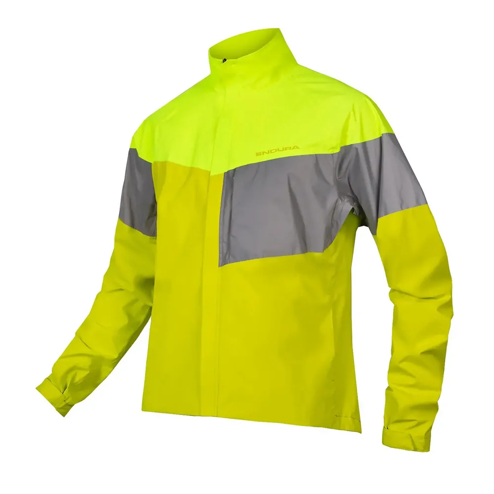 uPRISE Bikes Endura Urban Luminite EN1150 Waterproof Jacket - Hi-Viz Yellow | Price match, 365 day return s, 18-Month Warranty, Finance Available & Free UK Delivery