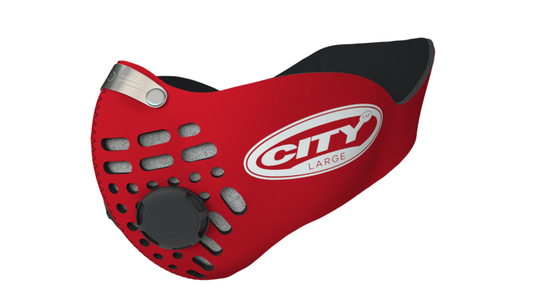 Respro City Anti-Pollution Mask - Red-1