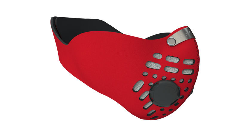 Respro City Anti-Pollution Mask - Red-2
