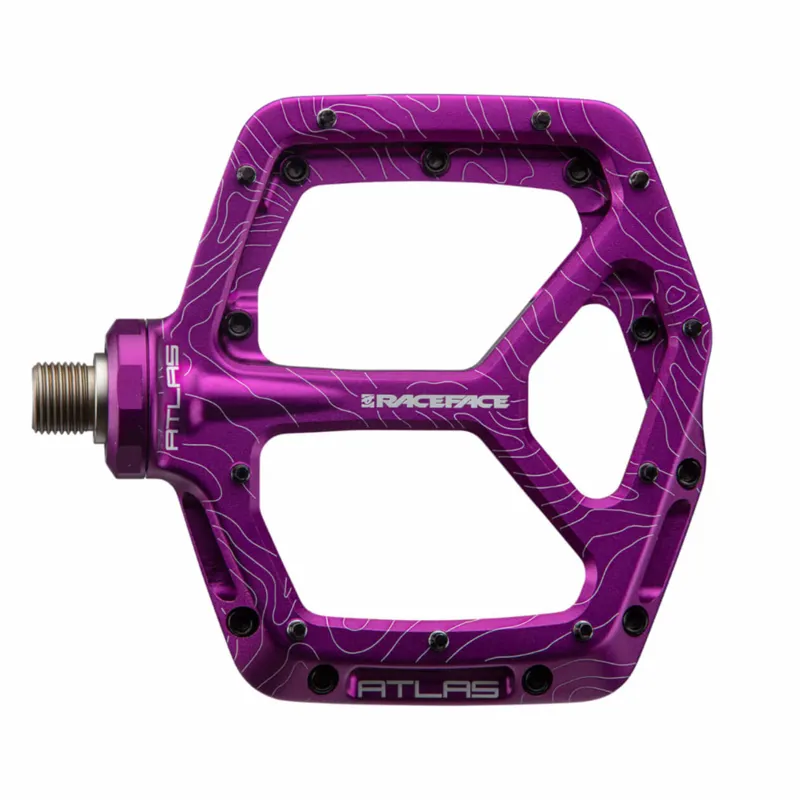 Race Face Atlas Flat MTB Pedals - Purple