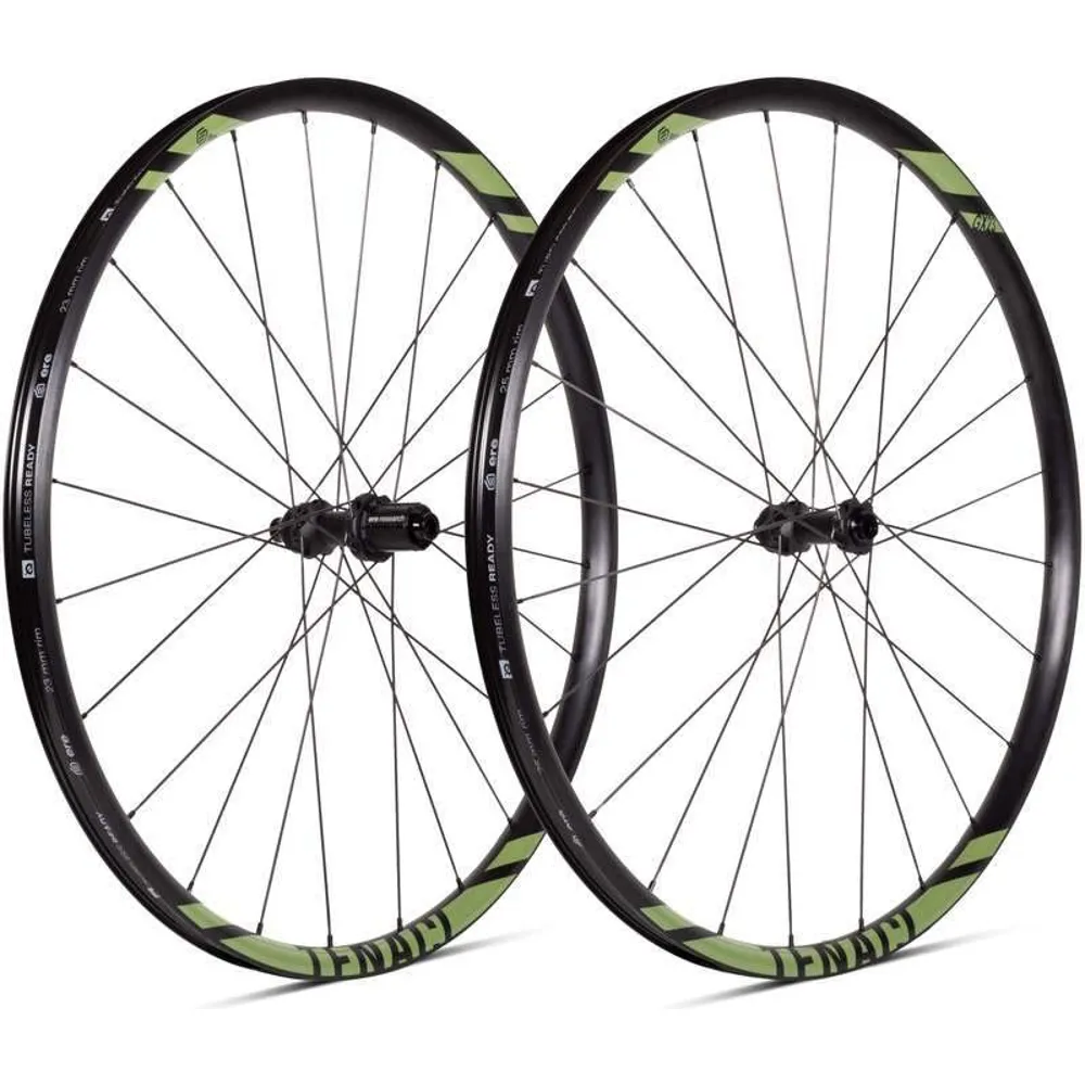 uPRISE Bikes Ere Research ERE Tenaci GX23 Road Wheelset - Shimano - Black/Moss Green | Price match, 365 day return s, 18-Month Warranty, Finance Available & Free UK Delivery