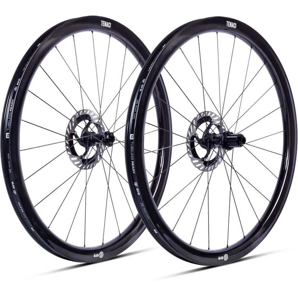 uPRISE Bikes Ere Research ERE Tenaci GA40 Carbon Road Wheelset - Shimano - Gloss Black | Price match, 365 day return s, 18-Month Warranty, Finance Available & Free UK Delivery
