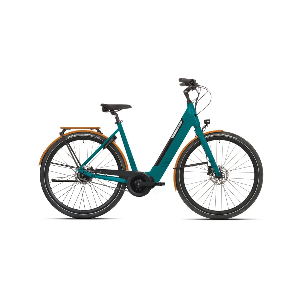 uPRISE Bikes Frappe FSD M800i Unisex Urban Electric Hybrid Bike - Aqua | Price match, 365 day return s, 18-Month Warranty, Finance Available & Free UK Delivery