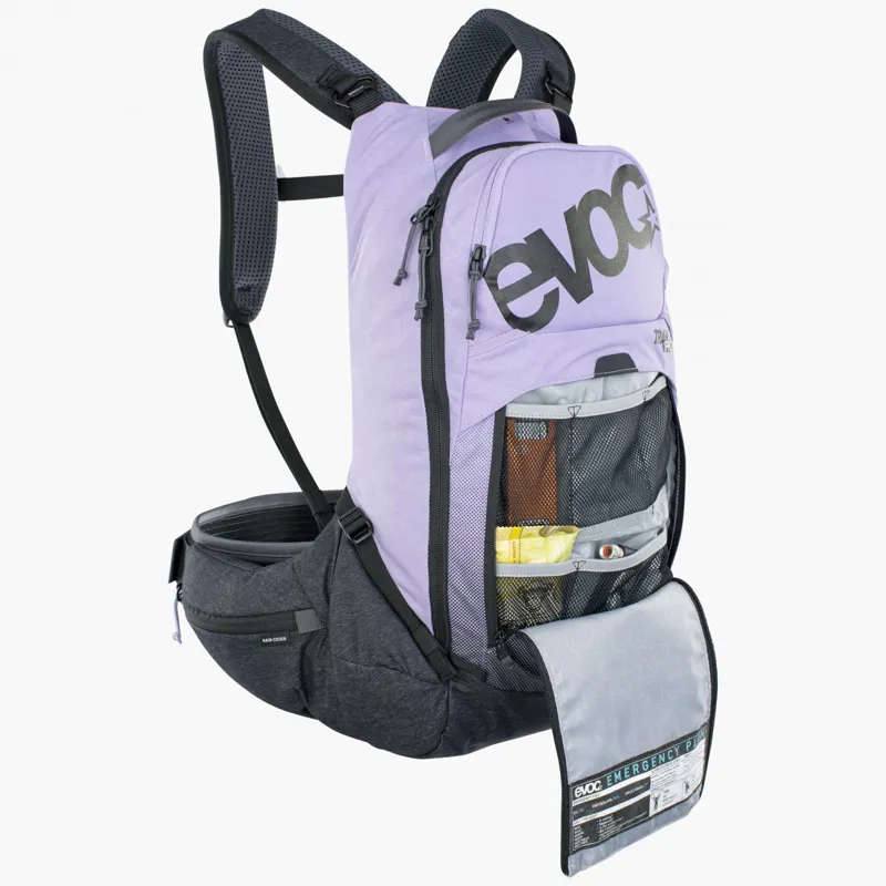 Evoc Trail Pro Protector 16 Litres Backpack - Purple/Black-6