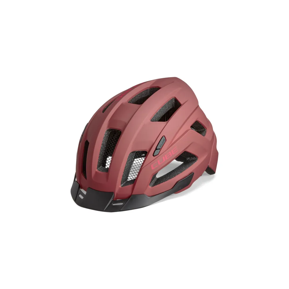 uPRISE Bikes Cube Cinity Urban Helmet - Red | Price match, 365 day return s, 18-Month Warranty, Finance Available & Free UK Delivery