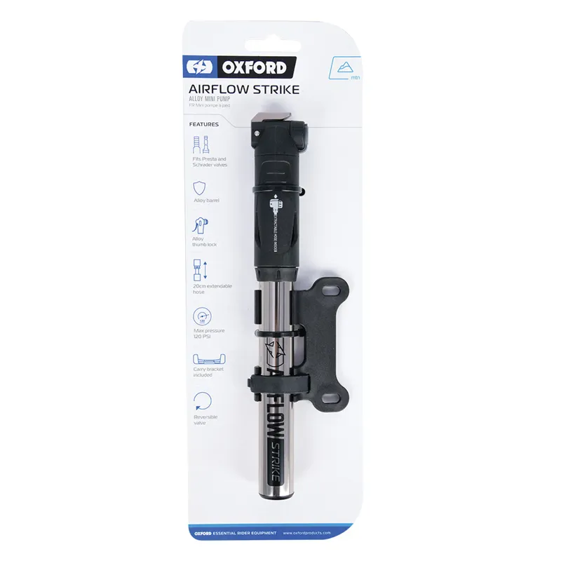 Oxford Airflow Strike Alloy Mini Pump - 120psi-1