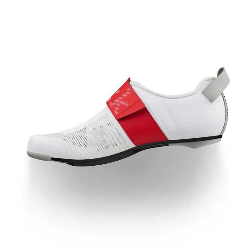 Fizik Transiro Hydra Aeroweave Carbon Triathlon Shoes - White/Red/Blue-3