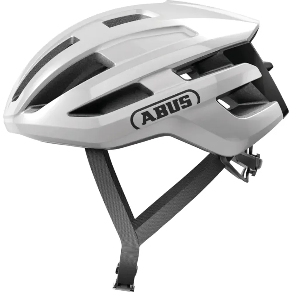 uPRISE Bikes Abus Powerdome Road Helmet - Polar White | Price match, 365 day return s, 18-Month Warranty, Finance Available & Free UK Delivery