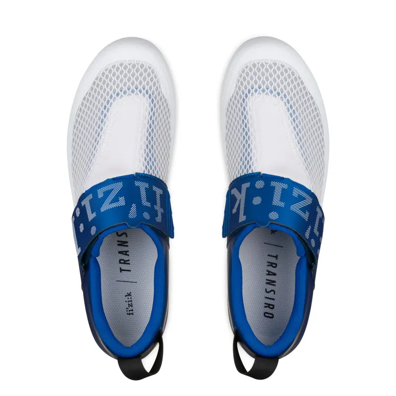 Fizik Transiro Hydra Triathlon Shoes - White/Blue-1