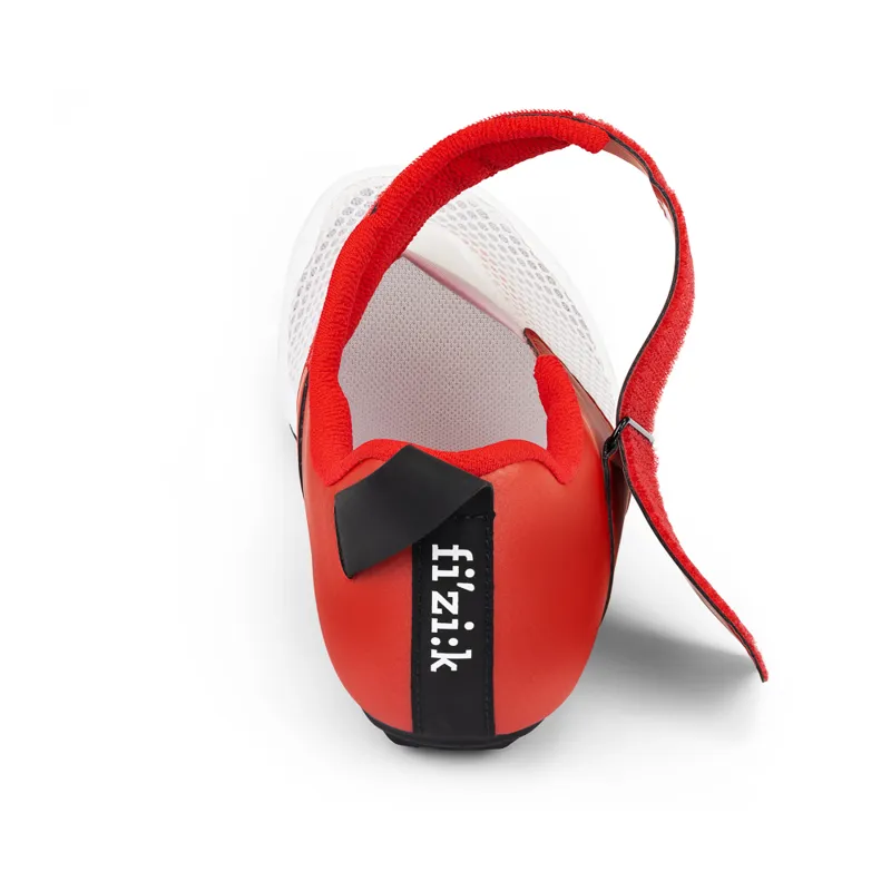 Fizik Transiro Hydra Triathlon Shoes - White/Red-5
