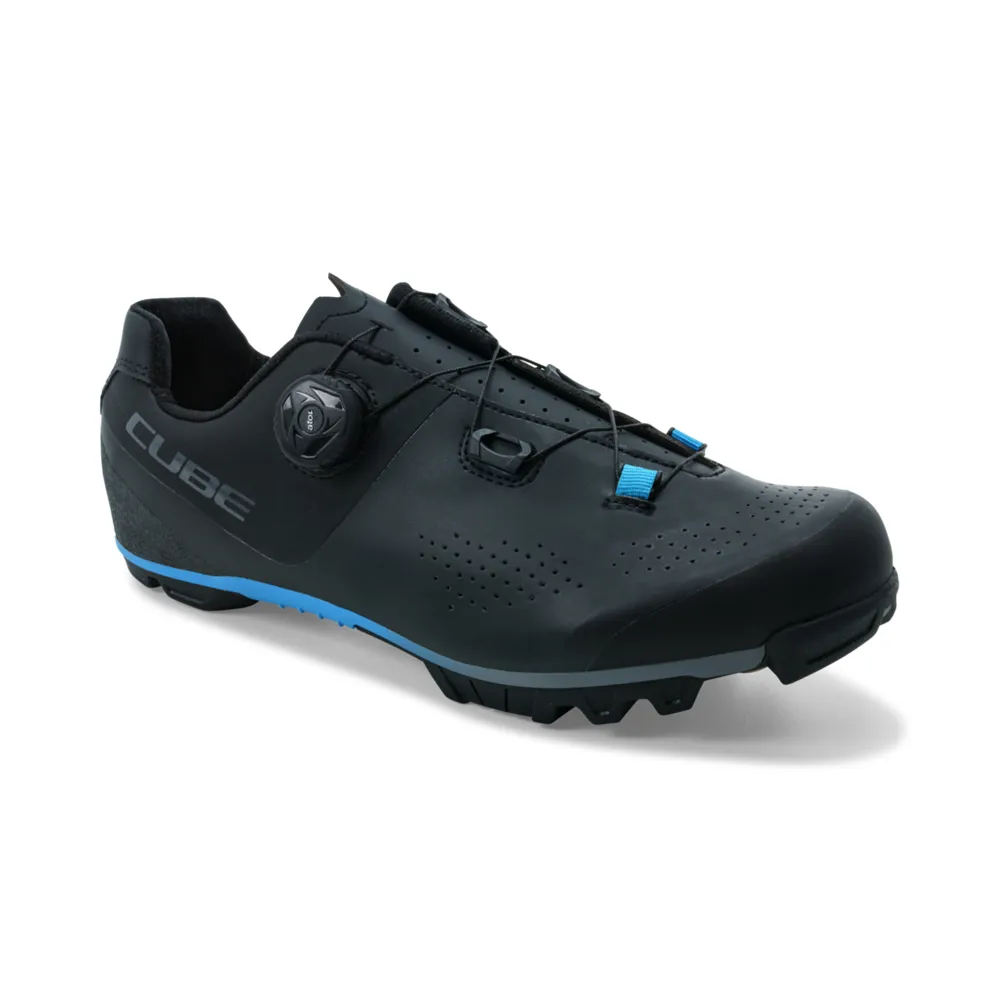 uPRISE Bikes Cube Peak Pro MTB Shoes - Black/Blue | Price match, 365 day return s, 18-Month Warranty, Finance Available & Free UK Delivery