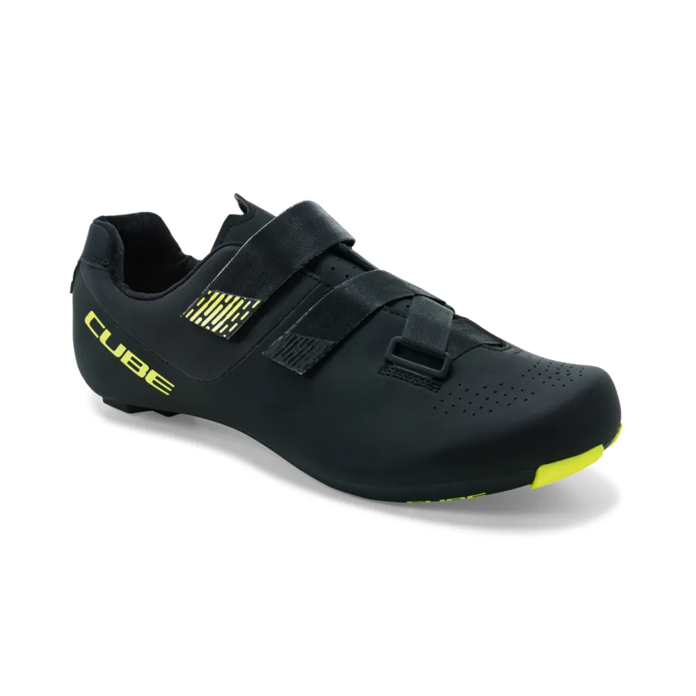 uPRISE Bikes Cube RD Sydrix Road Shoes - Black/Lime | Price match, 365 day return s, 18-Month Warranty, Finance Available & Free UK Delivery